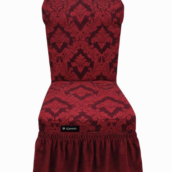 Σετ Καλύμματα Καρέκλας 6 Τεμαχίων Cosmin EasyFit Red