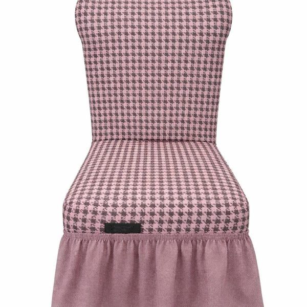 Σετ Καλύμματα Καρέκλας 6 Τεμαχίων Cosmin EasyFit Pink