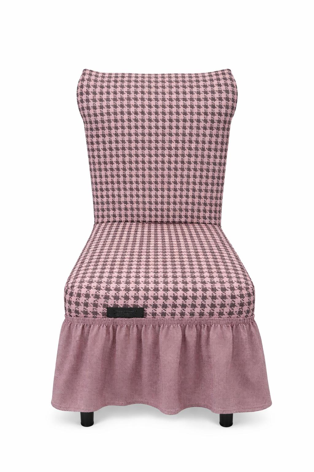 4000830 Σετ Καλύμματα Καρέκλας 6 Τεμαχίων Cosmin EasyFit Pink - Image 1