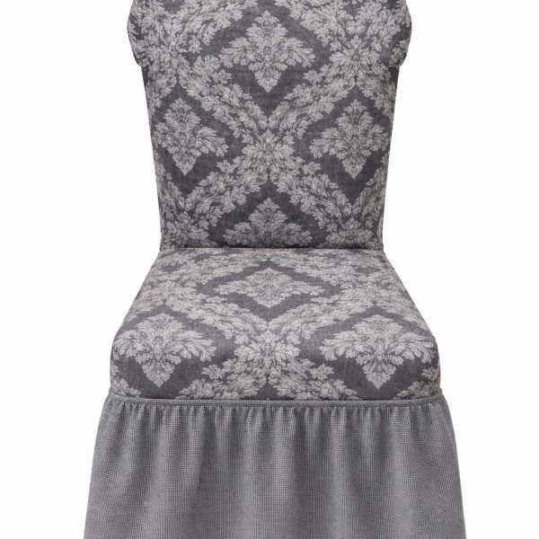 Σετ Καλύμματα Καρέκλας 6 Τεμαχίων Cosmin EasyFit Grey