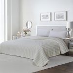 Κουβερτοπάπλωμα Υπέρδιπλο 220x240 Cosmin Puffy Ribs Grammic White