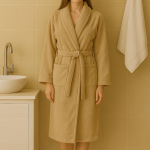 Μπουρνούζι Cosmin Ενηλίκων Beige M-L