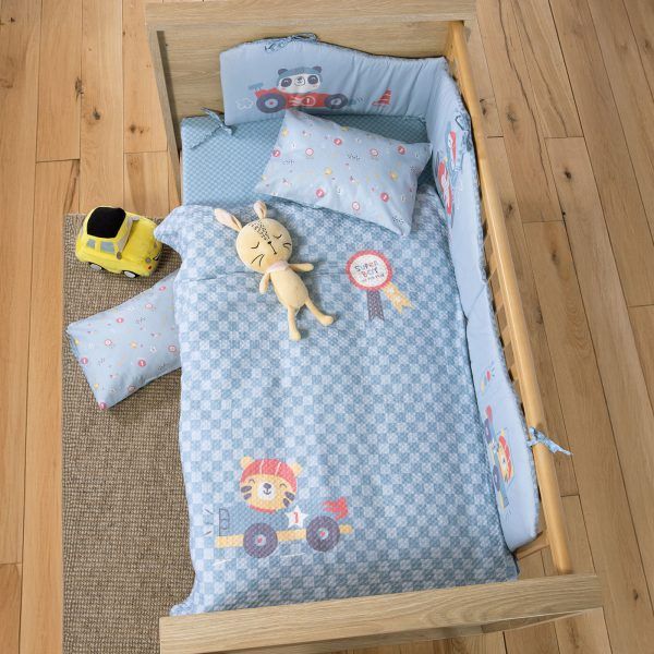 Κουβέρτα Πικέ Κούνιας 110×150 Nef Nef Super Boy Blue