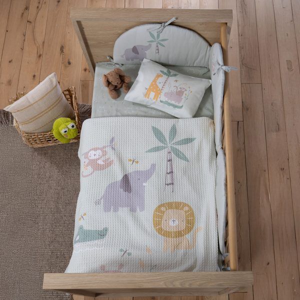 Κουβέρτα Πικέ Κούνιας 110×150 Nef Nef Savana Green