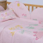 Κουβέρτα Πικέ Κούνιας 110×150 Nef Nef Spring Happiness Pink