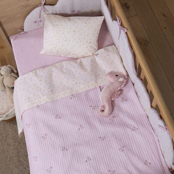Κουβέρτα Πικέ Κούνιας 110×150 Nef Nef Cute & Sweet Lilac