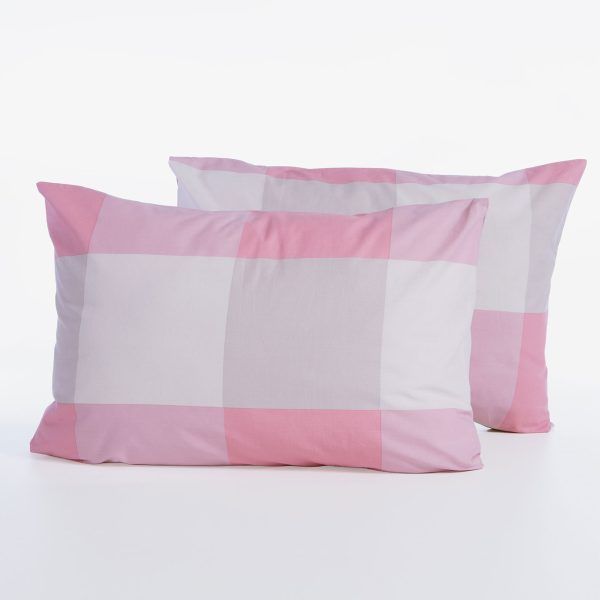 Μαξιλαροθήκη 52×72 Nef Nef Casual Check Rose