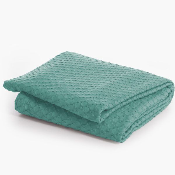 Κουβέρτα Πικέ Μονή 160×240 Nef Nef Elmer Deep Green