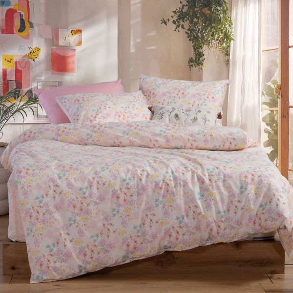 Σετ Σεντόνια Μονά Παιδικά 170×260 Nef Nef Blossom Day L.Pink