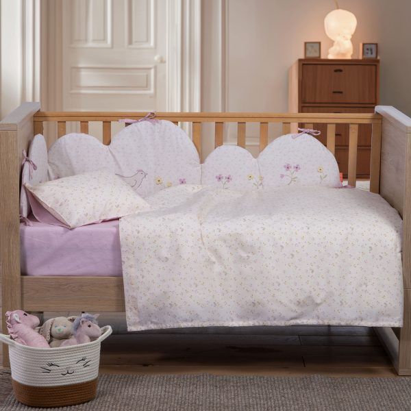 Σετ Σεντόνια Κούνιας 120×170 Nef Nef Cute & Sweet Ecru