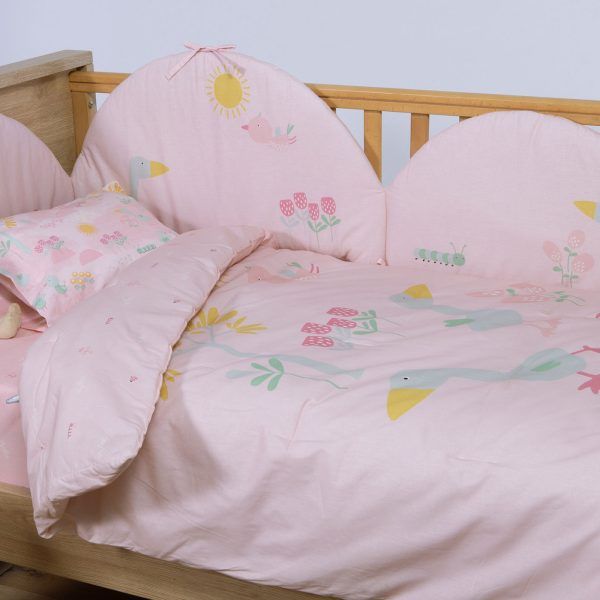 Κουβερλί Κούνιας 110×140 Nef Nef Spring Happiness Pink