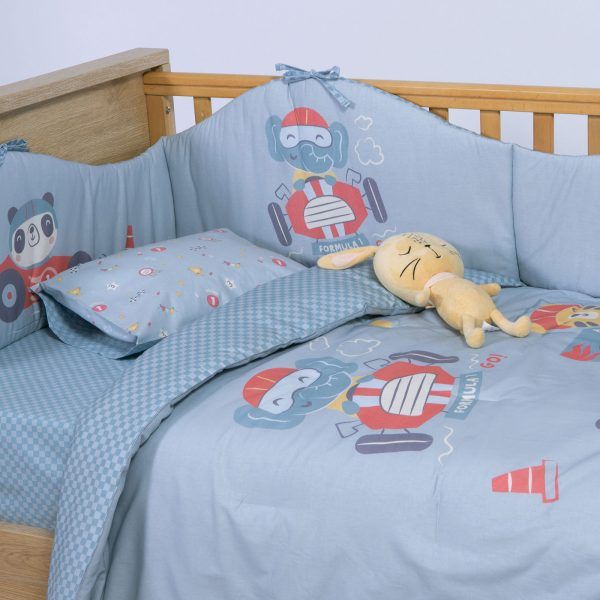 Κουβερλί Κούνιας 110×140 Nef Nef Super Boy Blue