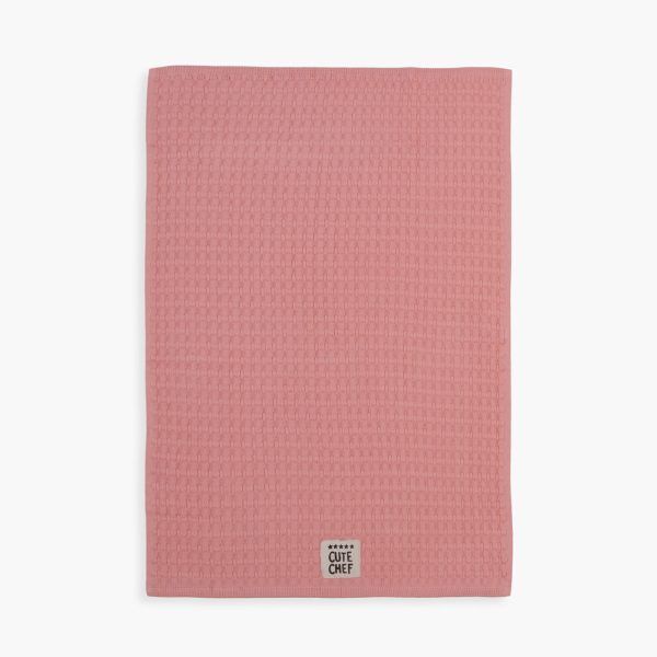 Ποτηρόπανο Πικέ 45×68 Nef Nef Chef Was Cute Pink