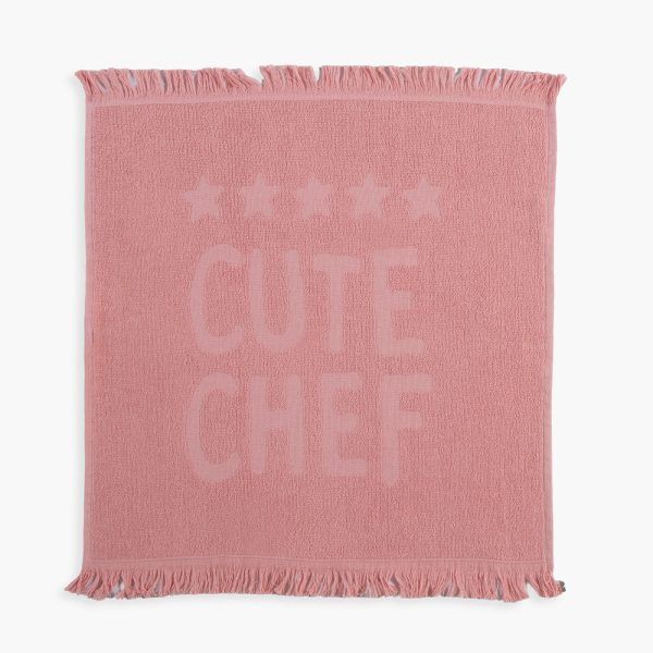 Πετσέτα Κουζίνας Φροτέ 50×50 Nef Nef Chef Was Cute Pink