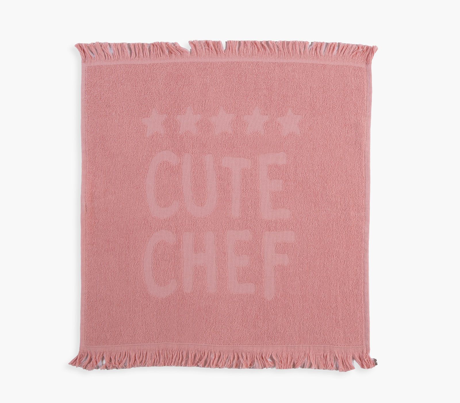 5205495633442 Πετσέτα Κουζίνας Φροτέ 50×50 Nef Nef Chef Was Cute Pink - Image 1