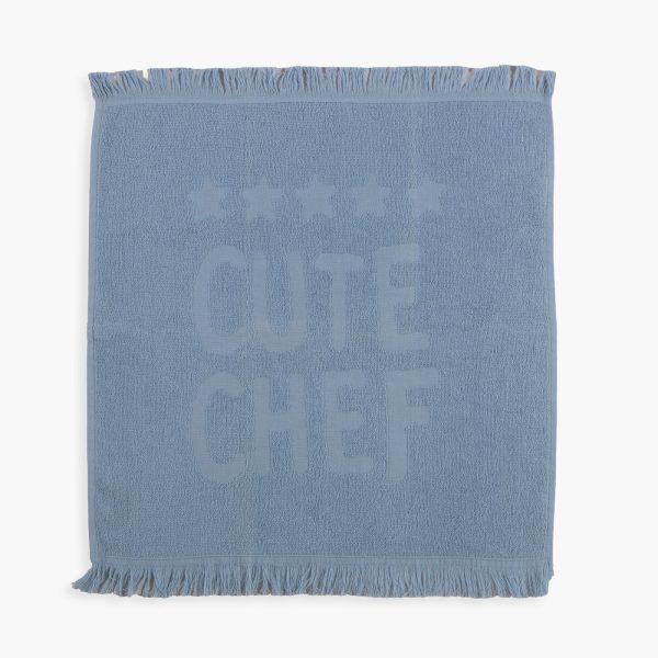 Πετσέτα Κουζίνας Φροτέ 50×50 Nef Nef Chef Was Cute L.Blue