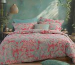 Σετ Σεντόνια Μονά 170×270 Nef Nef Charisma Green-Coral