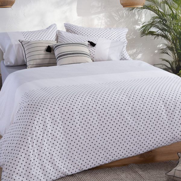 Σετ Σεντόνια Μονά 170×270 Nef Nef Donter 26 Ecru-Anthracite