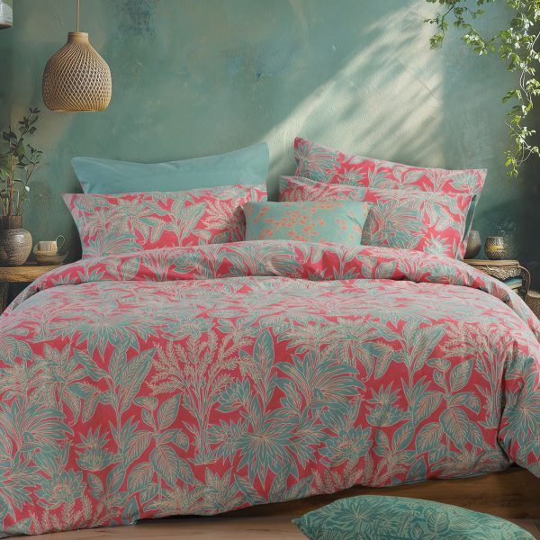 Σετ Σεντόνια Υπέρδιπλα 240×270 Nef Nef Charisma Green-Coral