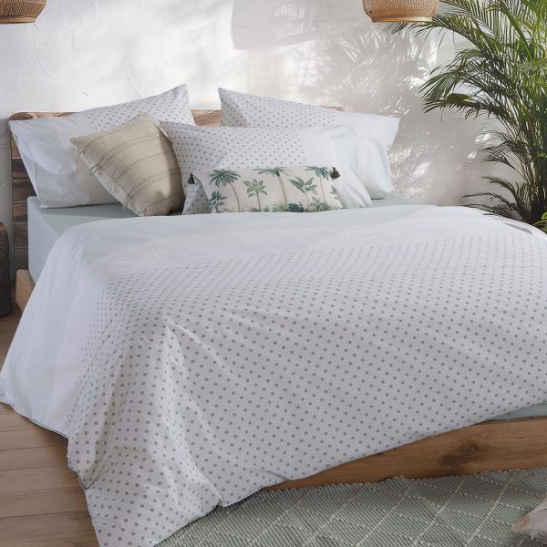 Σετ Σεντόνια Υπέρδιπλα 240×270 Nef Nef Donter 26 Ecru-Green