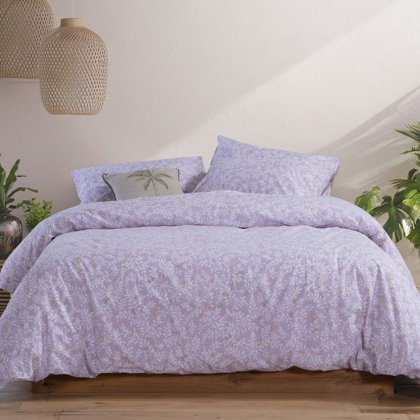 Σετ Σεντόνια Υπέρδιπλα Με Λάστιχο 160×200+35 Nef Nef Cylia Lilac