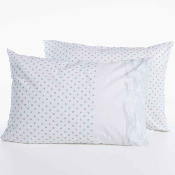 Μαξιλαροθήκη 52×72 Nef Nef Donter 26 Ecru-Green