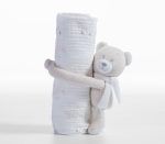 Κουβέρτα Πικέ Αγκαλιάς Και Αρκουδάκι 75×100 Nef Nef Teddy Beige