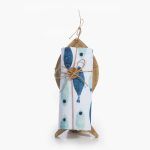 Ξύλινο Ψάρι με Ποτηρόπανο Σετ 2τμχ 40x70 Nef Nef  Sardines Blue White-Aqua