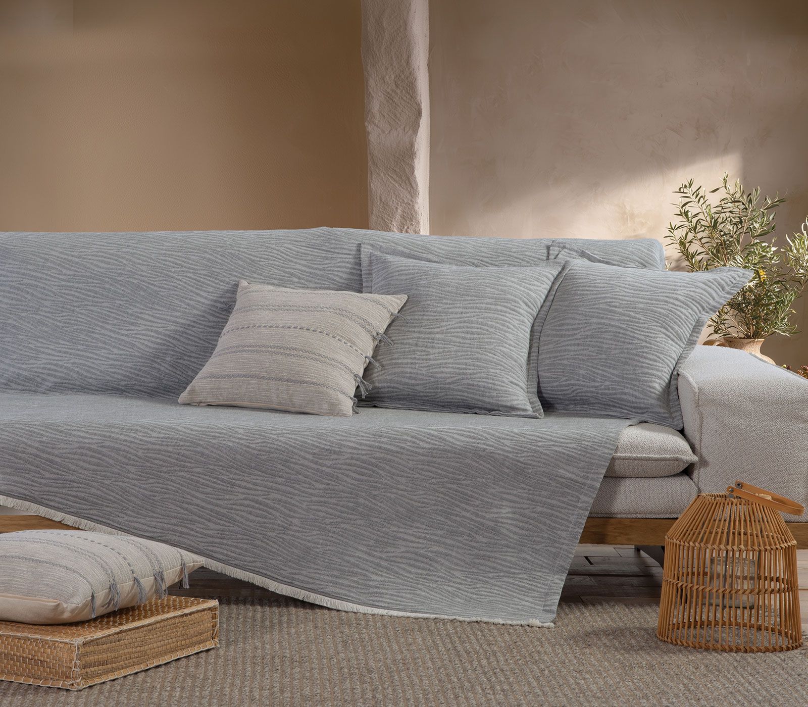 5205495643656 Ριχτάρι Τριθέσιος 170×300 Nef Nef Zebra Grey - Image 1