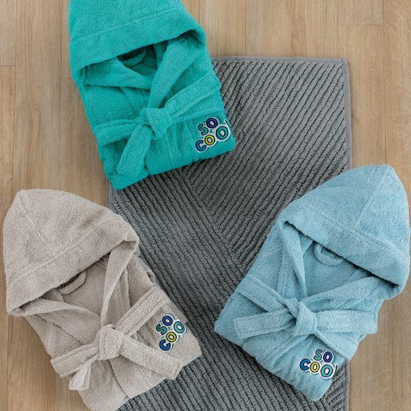 Μπουρνούζι με Κουκούλα Kids Bath COOL BLUE 8-10 Μπλε Palamaiki