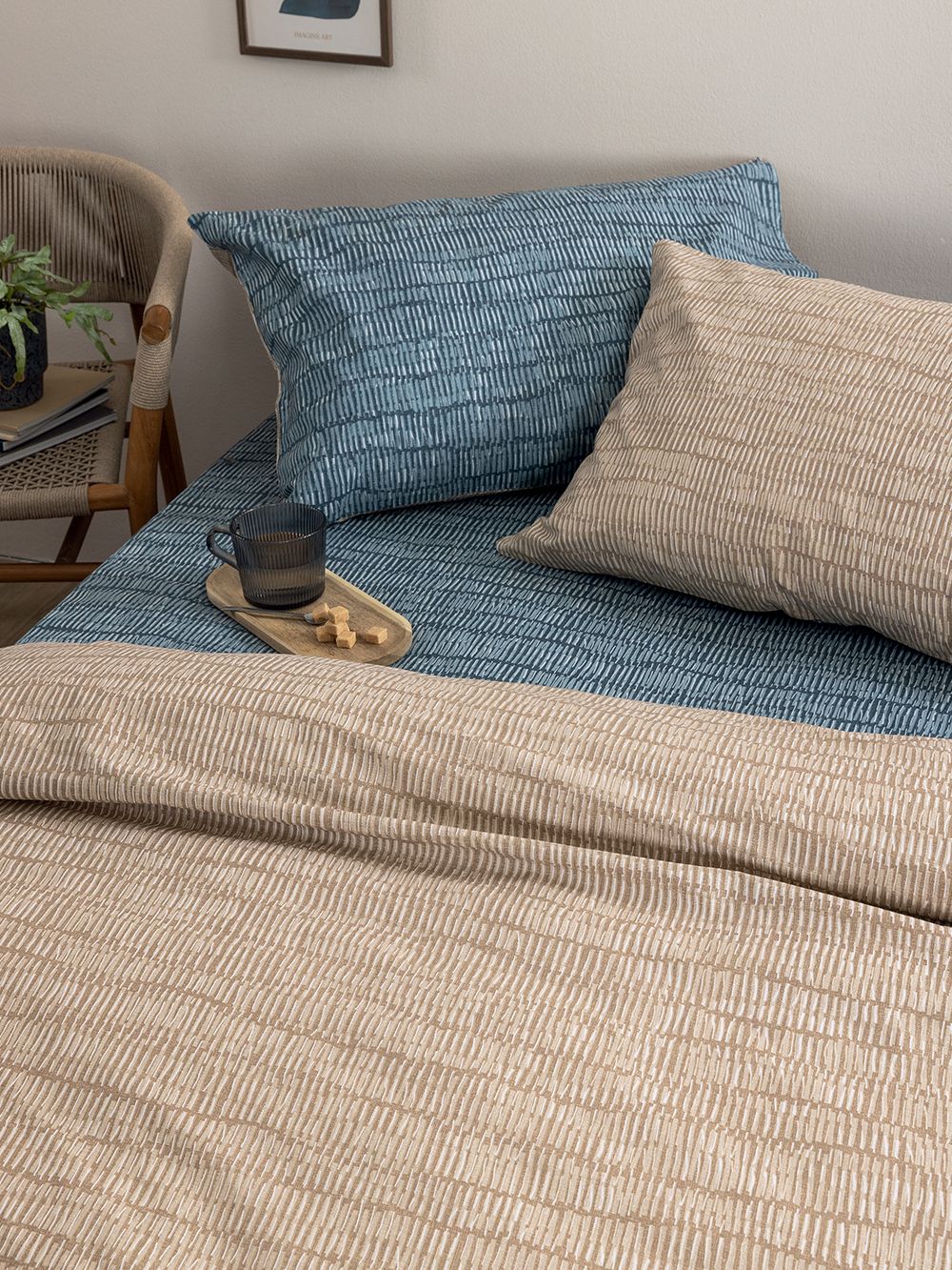5205857306472_2 Σετ King Size Σεντόνια Fashion Life 280x265 FL6301 Μπλε Palamaiki - Image 1