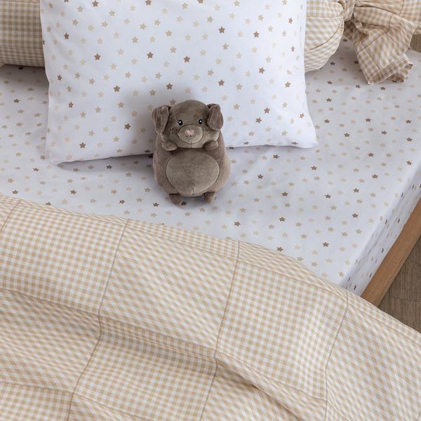 Σεντόνι Κούνιας 70x140+20 BB100 BEIGE Με Λάστιχο Μπεζ Palamaiki