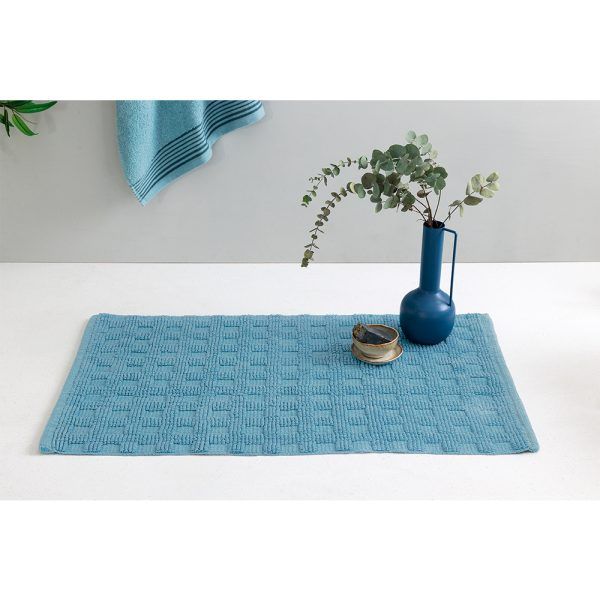 Πατάκι μπάνιου 50x80 SUNU BLUE Μπλε Palamaiki