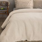 Κουβέρτα Πικέ 250x240 MARCIE ECRU Εκρού Palamaiki