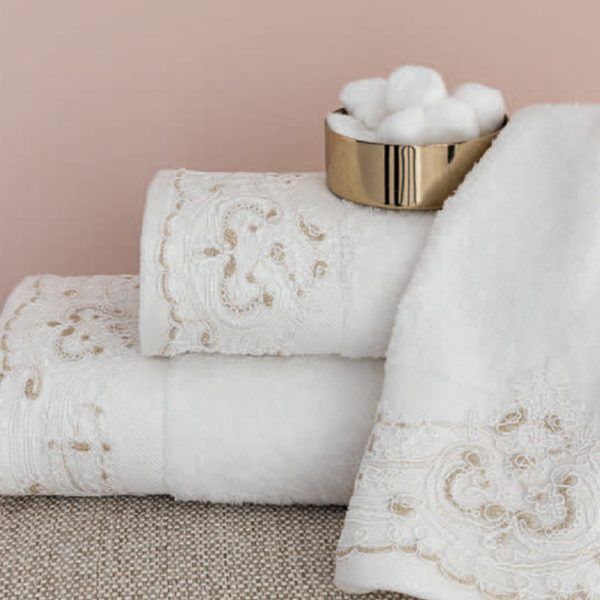 Σετ Πετσέτες Towels Collection LIST CREAM Εκρού Palamaiki