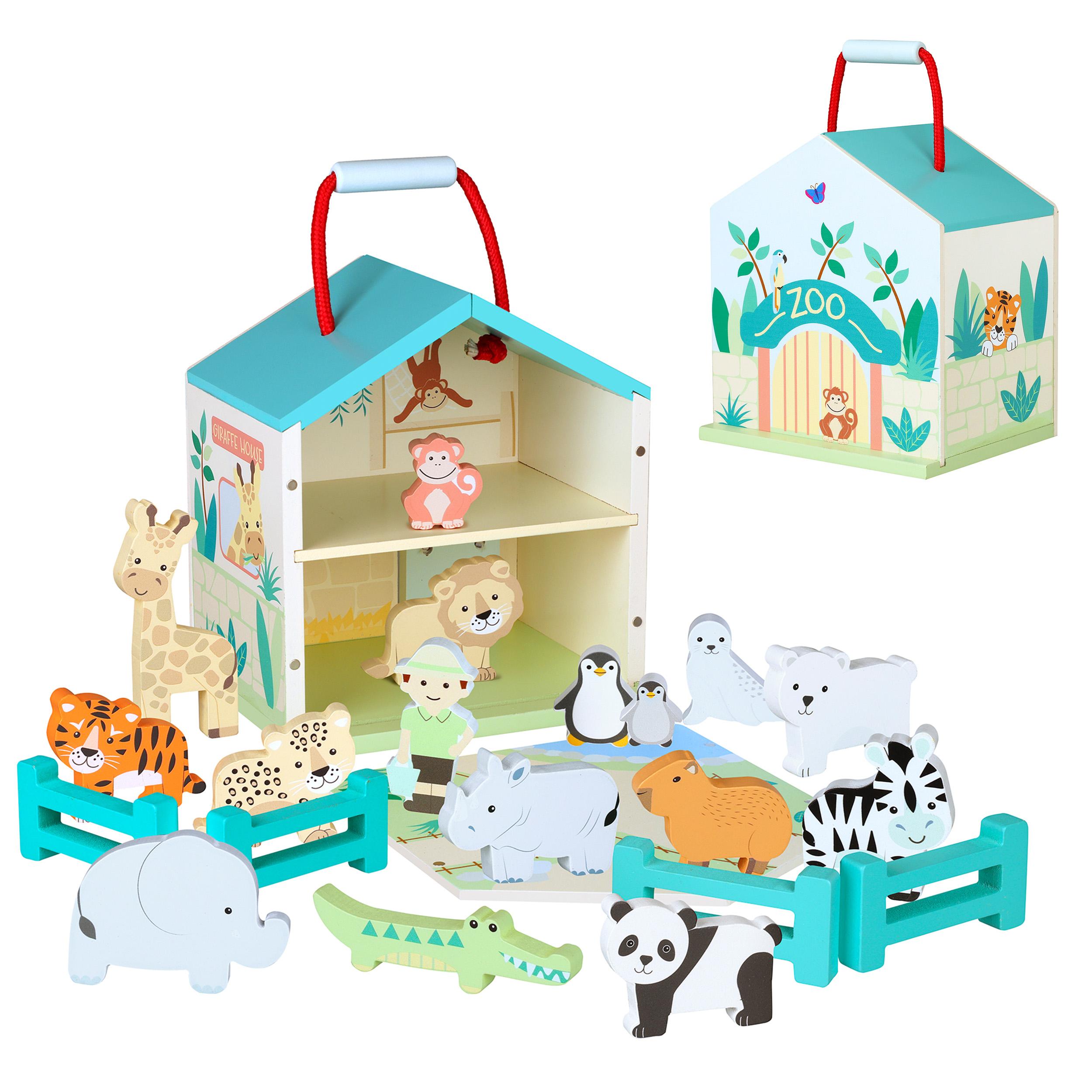 60-11884-2 Ξύλινος Ζωολογικός Κήπος Play Set Orange Tree Toys (FSC®) - Image 1