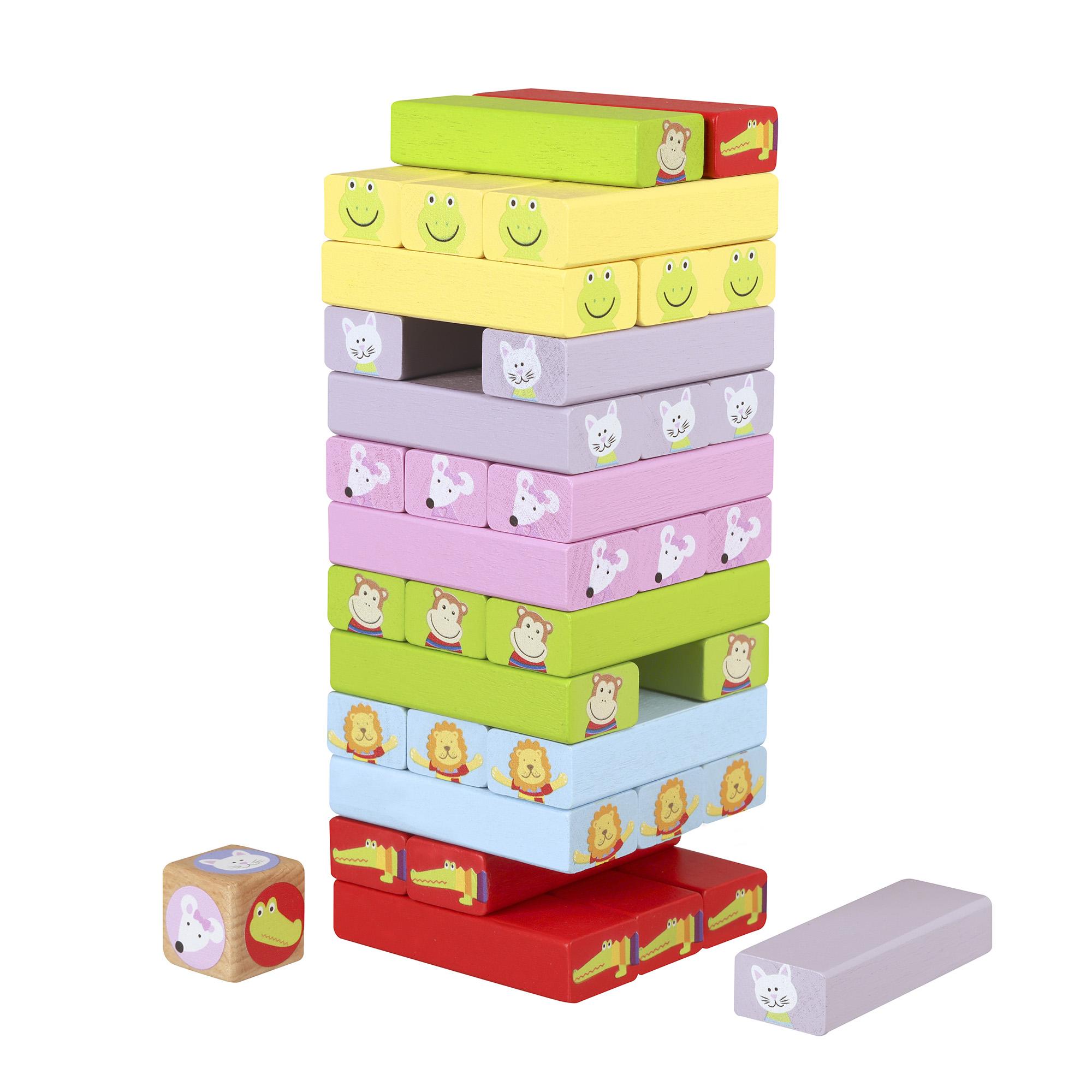 60-26140-5 Πύργος Ισορροπίας Animals Orange Tree Toys (FSC®) - Image 1