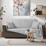 Beauty Home Ριχτάρια σετ 3τμχ Amos Art 8718 (170x170+170x240+170x290) Γκρι