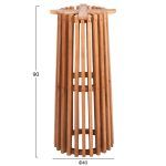 ΒΑΣΗ BAR STAND ΕΣΩΤ.ΧΩΡΟΥ ΜΕΣ.ΥΨΟΥΣ ΣΤΡΟΓΓΥΛΗ FRANTZ HM9857.11 MINDI ΞΥΛΟ ΣΕ ΦΥΣΙΚΟ Φ40x90Υεκ. - Image 2