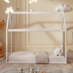 ΚΡΕΒΑΤΙ ΠΑΙΔΙΚΟ PEPE HM678.03 τ.MONTESSORI ΞΥΛΟ ΠΕΥΚΟ ΛΕΥΚΟ- 140x70εκ - Image 4