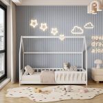 ΚΡΕΒΑΤΙ ΠΑΙΔΙΚΟ ΜΕ ΚΑΓΚΕΛΑ PHYLLIS HM679.03 τ.MONTESSORI ΞΥΛΟ ΠΕΥΚΟ ΛΕΥΚΟ-190x90εκ. - Image 4