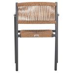 ΠΟΛΥΘΡΟΝΑ ΑΛΟΥΜΙΝΙΟΥ STER HM5786.12 ΑΝΘΡΑΚΙ-ΣΥΝΘ.RATTAN ΜΠΕΖ 55,5x53x78Υεκ. - Image 6