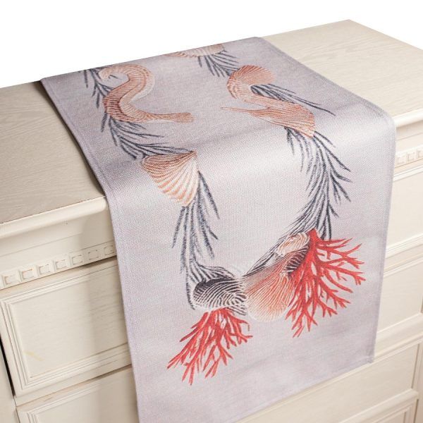 Τραβέρσα με στάμπα (40cm x 135cm) ks11 SilkFashion