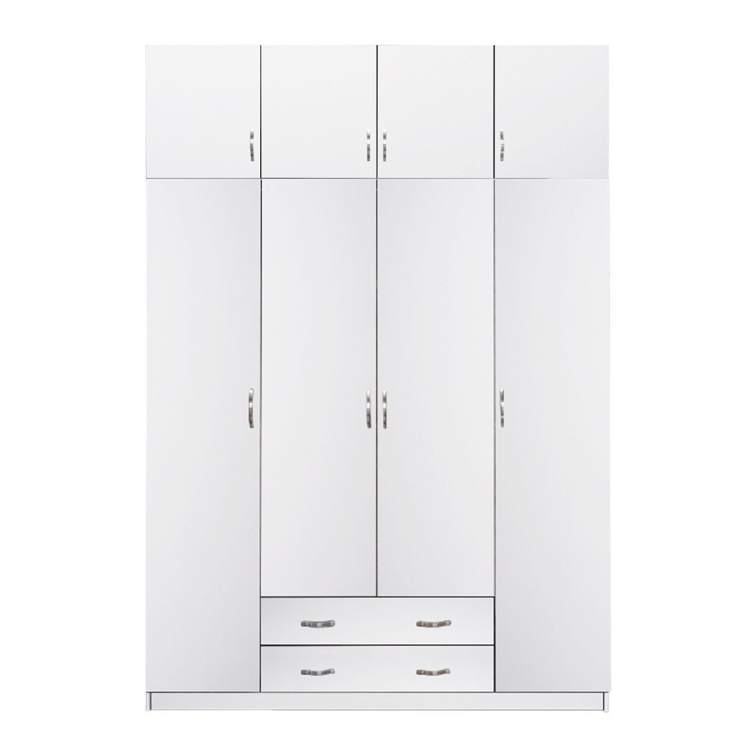 set-ntoylapa-me-patari-4-fylla-fb9112240 ΝΤΟΥΛΑΠΑ 4ΦΥΛΛΗ ΜΕ ΠΑΤΑΡΙ HM11224.05 ΜΕΛΑΜΙΝΗ ΛΕΥΚΗ 200x55.5x240Υεκ. - Image 1