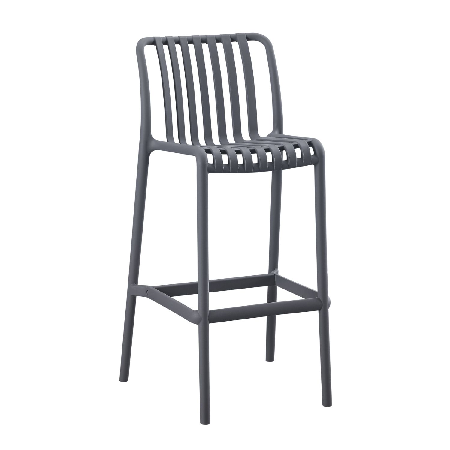 skampo-bar-polypropylenioy-fb9609803-gkr ΣΚΑΜΠΟ BAR ΠΟΛΥΠΡΟΠΥΛΕΝΙΟΥ CONVEE HM6098.03 ΓΚΡΙ 38,5x49,5x102Υεκ. - Image 1