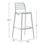 ΣΚΑΜΠΟ BAR ΠΟΛΥΠΡΟΠΥΛΕΝΙΟΥ SNOD HM6099.01 ΛΕΥΚΟ 37,2x50x101,5Υεκ. - Image 2