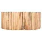 ΤΡΑΠΕΖΙ ΣΑΛΟΝΙΟΥ ΣΤΡΟΓΓΥΛΟ COOTER HM9862 ΚΛΑΔΙΑ TEAK-ΦΥΣΙΚΟ Φ100x40Υεκ. - Image 3