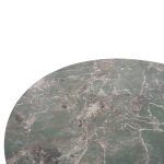 ΤΡΑΠΕΖΙ ΣΤΡΟΓΓΥΛΟ ZOD HM9852.03 ΠΡΑΣΙΝΟ ΜΑΡΜΑΡΟ ΚΕΡΑΜΙΚΟ TOP-ΜΑΥΡΑ ΜΕΤΑΛ.ΠΟΔΙΑ Φ135x74Υεκ - Image 3