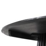 ΤΡΑΠΕΖΙ ΤΡΑΠΕΖΑΡΙΑΣ FRANTZ HM9388.12 ΜΑΣΙΦ MINDI ΞΥΛΟ ΣΕ ΜΑΥΡΟ Φ120X76,5Υεκ. - Image 5