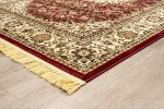 ΧΑΛΙ PERSIA 1019 BURGUNDY ΜΕ ΚΡΟΣΣΙ - 080X150  NewPlan - Image 2